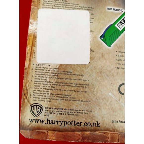 Harry Potter Philosopher's Stone Projector Torch New Sealed Vintage From UK - Picture 5 of 6